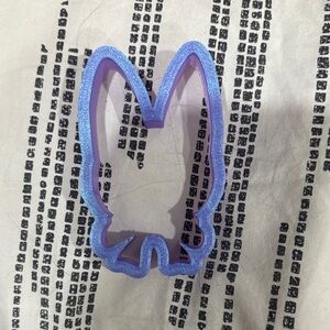 Purple cat / dog with bow Cookie Cutter 3in